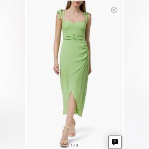 Wayf Malibu faux wrap midi dress